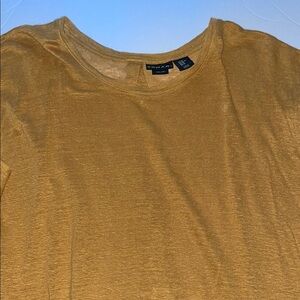 Tahari Mustard Yellow Women's Tunic Top